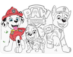 Paw Patrol Adventure Colour In Placemats