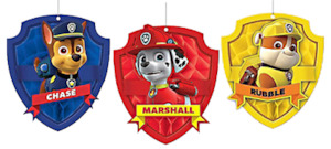 Paw Patrol Honeycomb Decorations