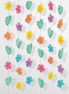 Tropical Luau Party Theme: Summer Hibiscus Hanging Decorations