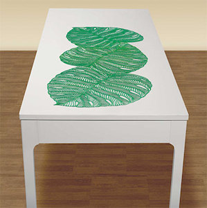 Banana Leaf Vinyl Table Runner