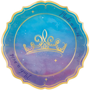 Disney Princess Party Theme: Disney Princess 'Once Upon a Time' Small Party Plates pk8