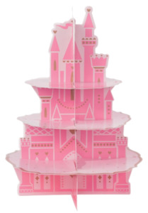 Disney Princess Party Theme: Disney Princess Castle Cupcake Stand 3 Tiers