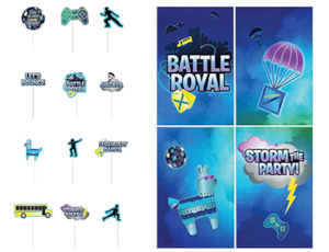 Fortnite Battle Royal Scene Setter Wall Decoration with Props