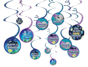 Fortnite Battle Royal Swirl Decorations