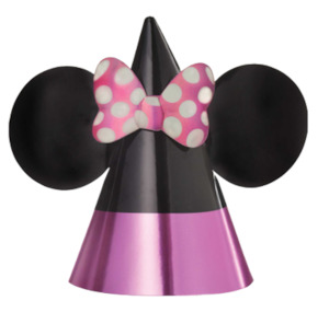 Minnie Mouse Party Theme Auckland: Minnie Mouse Party Hats pk8