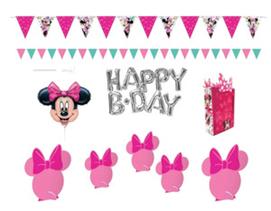 Minnie Mouse Party Theme Auckland: Minnie Mouse Wall & Table Decorating Kit