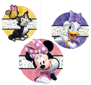 Minnie Mouse Honeycomb Hanging Decorations