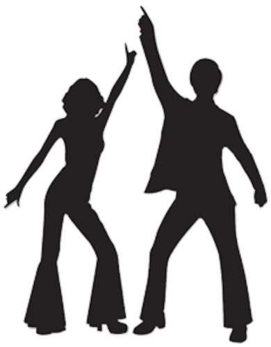 Disco Fun Party Theme: Disco Silhouette Cutouts