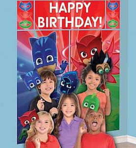 Pj Masks Party Theme: PJ Masks Scene Setter with Props