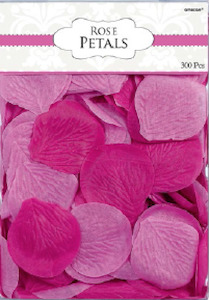 Hot Pink Party Supplies: Rose Petals Confetti - Assorted Pink