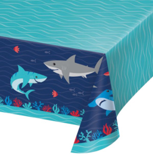 Shark Party Paper Table Cloth