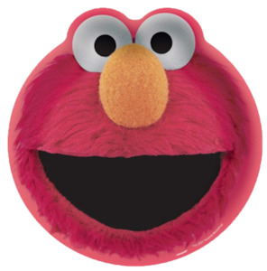 Sesame Street Elmo Shaped Lunch Plates