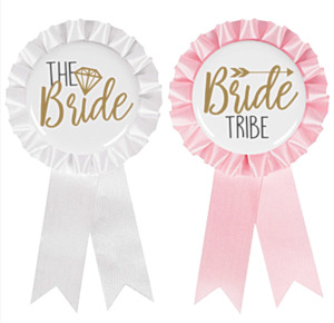 Hen's Party Bride Tribe Award Ribbons pk8