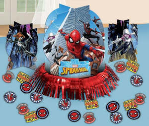 Spiderman Party Theme: Spiderman Table Decorating Kit