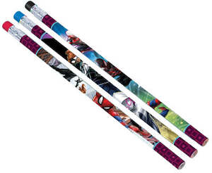 Spiderman Party Theme: Spiderman party Pencils pk12