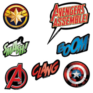 Avengers Party Vinyl Cutout Decorations 14pcs