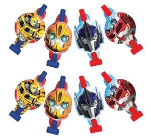 Transformers Party Theme: Transformers Party Blowers pk8