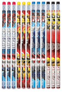 Transformers Party Theme: Transformers Pencils pk12