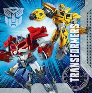 Transformers Party Theme: Transformers Lunch Party Napkins