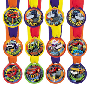 Blaze and the Monster Machines Mini Award Medals pk 12