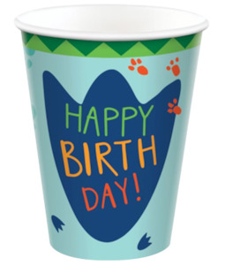 Dino-Mite Dinosaur Party Cups pk8