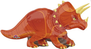 Dinosaur Party Theme: Triceratops Supershape Foil Balloon