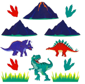 Dinosaur Roar Wall Decorating Kit