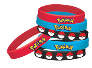 Pokemon Party Theme: Pokemon Party Wristbands pk6