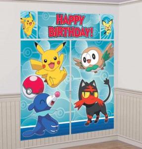 Pokemon Scene Setter Wall Decoration with props