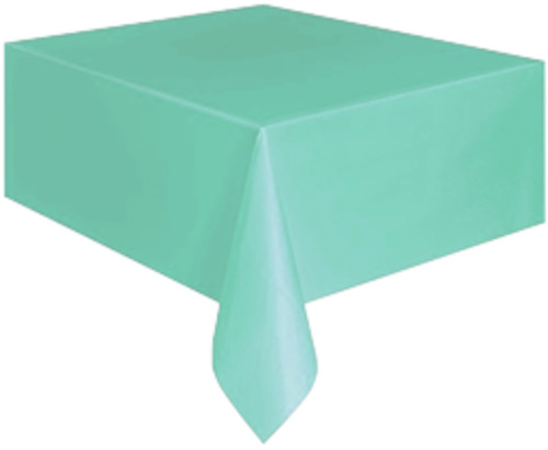 Mint Plastic Table Cloth