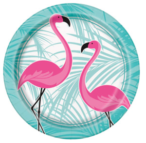 Flamingo Fun Party Theme: Flamingo Fun Party Plates