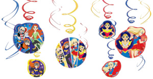 Super Hero Girls Swirl Decorations