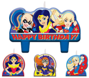 Super Hero Girls Birthday Candle Set