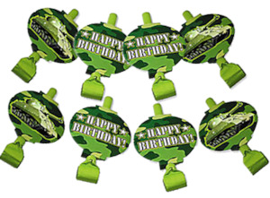 Camo Army Party Theme: Camo Party Blowers