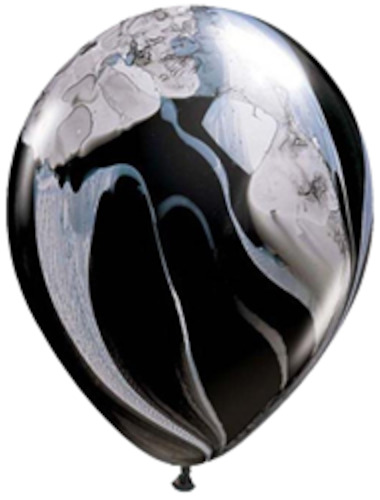 Black White Marble Balloon