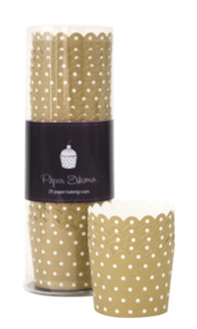 Gold Spots Cupcake Cases