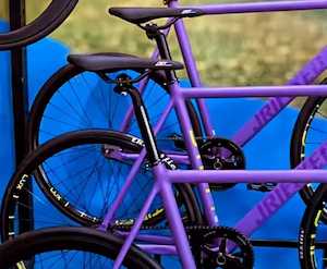 Bicycle Frames: Player frame purple