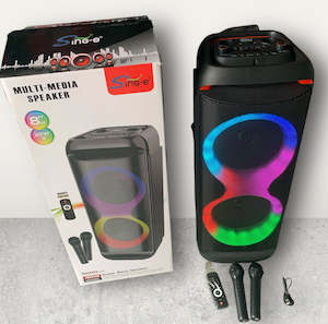 Bluetooth Party Speaker with 2 microphones