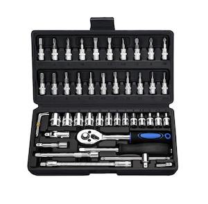 Socket Set 1/4in 46pc | 1/4 socket set NZ-Justrightdeals