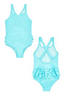 Seafolly girls swimsuits - sky blue