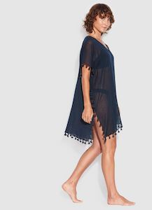 Baby wear: Seafolly womens kaftans - indigo amnesia