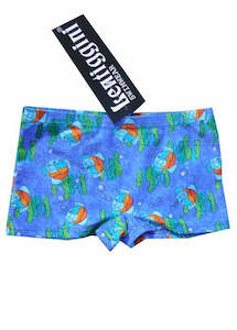 Baby wear: Lentiggini boys swimshorts - blue fish