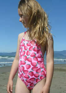 Boboli girls swimsuits - strawberry