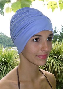 Fashy swimming cap - ruched turban - lilac