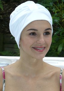 Fashy swimming cap - turban - white