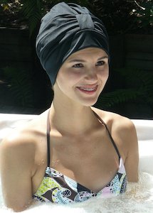 Fashy swimming cap - turban - black