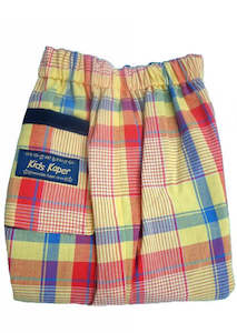 Kids Kaper boys trousers - red/yellow