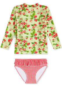 Baby wear: Seafolly UV 2 piece suits - strawberry sundae