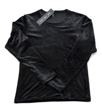 Black Velvet Top : Sample Size age 6 - 8 KAF KIDS