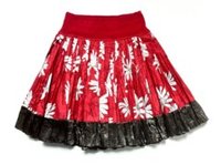 Clothing: Japanese Print Cotton Skirt w/ Satin Trim : Sample Size age 8 - 10 | KAF KIDS